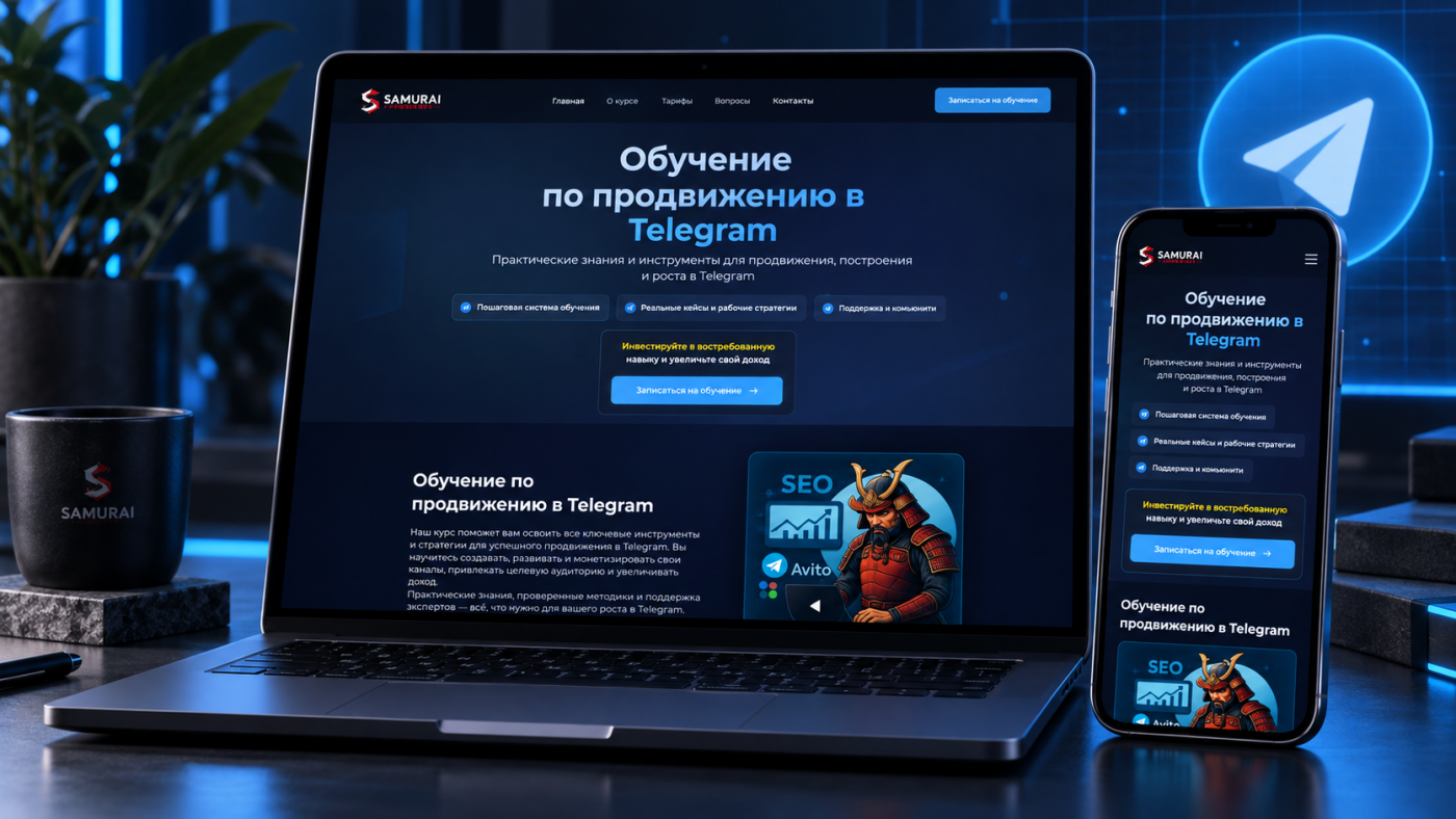 Samurai Promotion — образовательный сайт